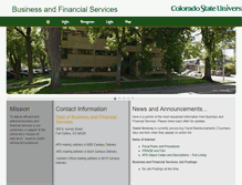 Tablet Screenshot of busfin.colostate.edu
