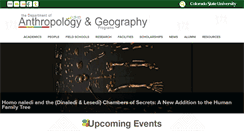 Desktop Screenshot of anthropology.colostate.edu