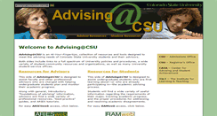 Desktop Screenshot of advising.colostate.edu