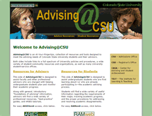 Tablet Screenshot of advising.colostate.edu