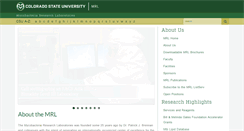 Desktop Screenshot of mrl.colostate.edu