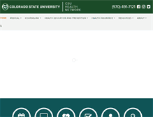 Tablet Screenshot of health.colostate.edu