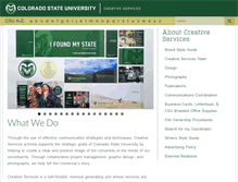 Tablet Screenshot of creativeservices.colostate.edu