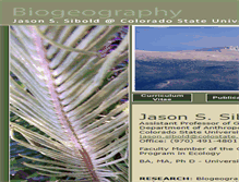 Tablet Screenshot of biogeography.colostate.edu