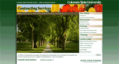 Desktop Screenshot of contracting.colostate.edu