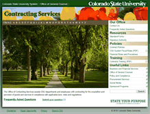 Tablet Screenshot of contracting.colostate.edu