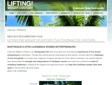 Tablet Screenshot of liftingtheweight.colostate.edu