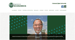 Desktop Screenshot of economics.colostate.edu