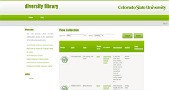 Desktop Screenshot of diversitylibrary.colostate.edu