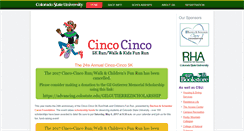 Desktop Screenshot of cincocinco.colostate.edu