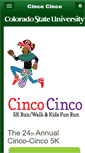 Mobile Screenshot of cincocinco.colostate.edu