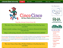 Tablet Screenshot of cincocinco.colostate.edu