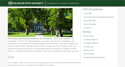 Desktop Screenshot of foundation.colostate.edu
