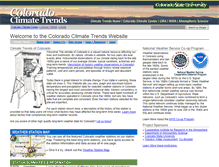 Tablet Screenshot of climatetrends.colostate.edu