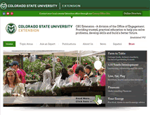 Tablet Screenshot of extension.colostate.edu