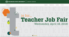 Desktop Screenshot of career.colostate.edu
