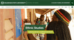 Desktop Screenshot of ethnicstudies.colostate.edu