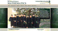 Desktop Screenshot of math.colostate.edu