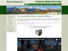 Tablet Screenshot of bicycle.colostate.edu