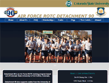 Tablet Screenshot of airforce.colostate.edu
