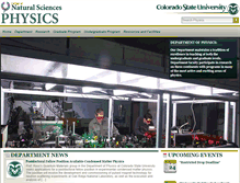 Tablet Screenshot of physics.colostate.edu