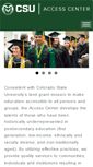 Mobile Screenshot of accesscenter.colostate.edu