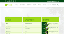 Desktop Screenshot of music.colostate.edu