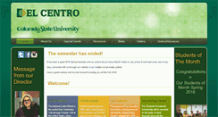 Desktop Screenshot of elcentro.colostate.edu