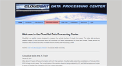 Desktop Screenshot of cloudsat.cira.colostate.edu