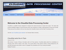 Tablet Screenshot of cloudsat.cira.colostate.edu