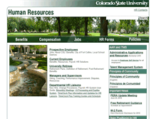 Tablet Screenshot of hrs.colostate.edu