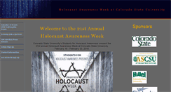 Desktop Screenshot of holocaust.colostate.edu