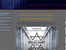 Tablet Screenshot of holocaust.colostate.edu