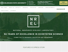 Tablet Screenshot of nrel.colostate.edu