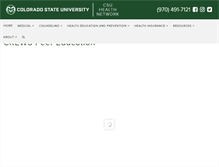 Tablet Screenshot of crews.colostate.edu