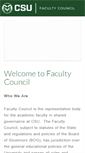 Mobile Screenshot of facultycouncil.colostate.edu
