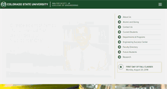 Desktop Screenshot of engr.colostate.edu