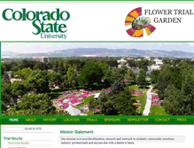 Tablet Screenshot of flowertrials.colostate.edu