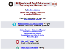 Tablet Screenshot of billiards.colostate.edu