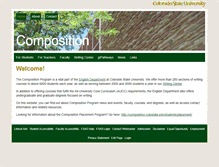 Tablet Screenshot of composition.colostate.edu